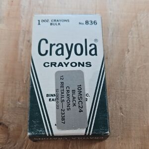 Crayola Black Crayons Bulk Pack 12 Ct